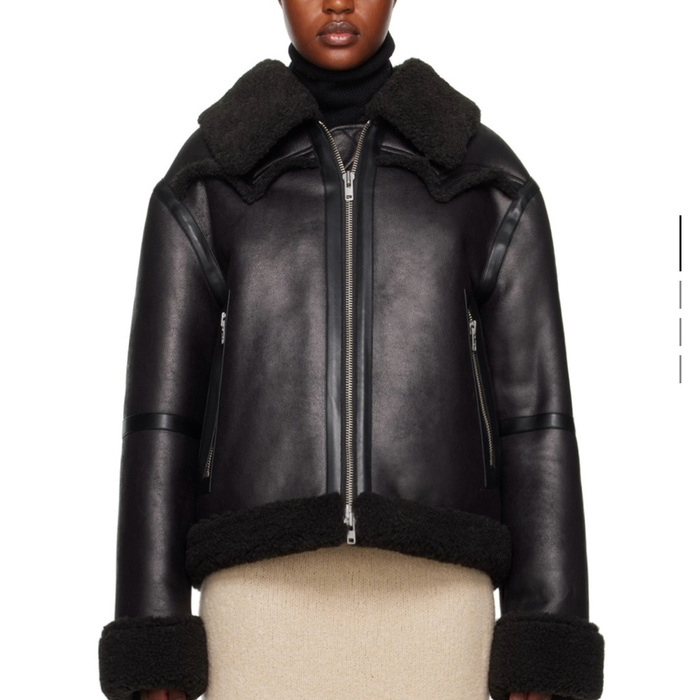 Stand Studio Lessie Faux Shearling jacket XL NWT
